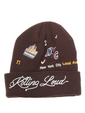 ROLLING LOUD Music Festival Brown Beanie New York City Hat